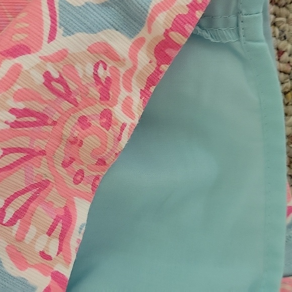 Tommy Bahama Aqua and Coral Girl's Dress Sz 6. Seashell - Picture 5 of 6